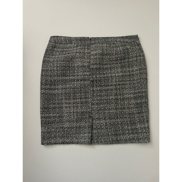 Women's Dalia Collection Gray Tweed Pencil Skirt - Picture 4 of 4